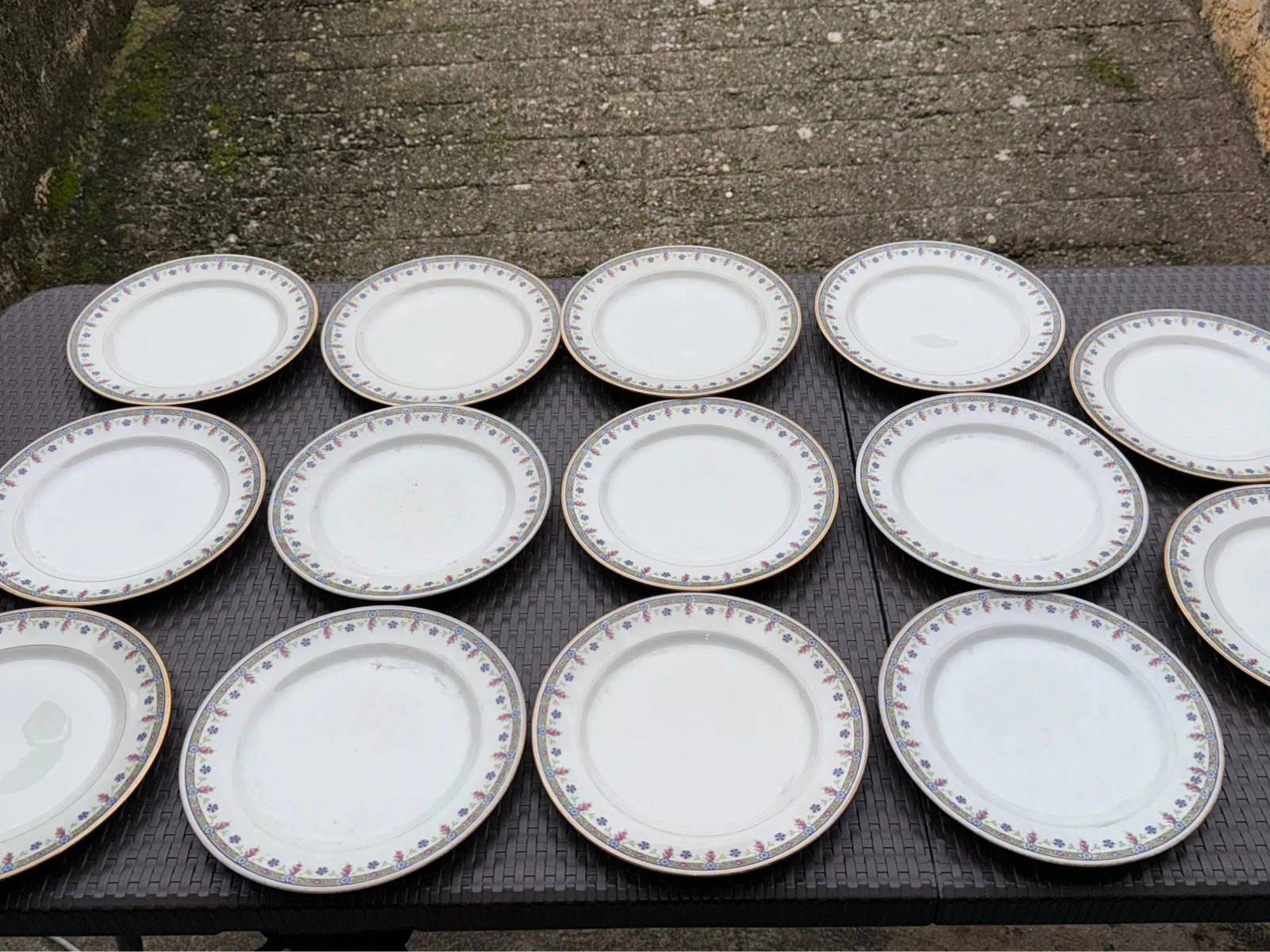 Conjunto de louça de porcelana antiga da época BRP Limoges França – photo 13